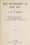 [Gutenberg 55445] • The Philosophy of Fine Art, volume 2 (of 4) / Hegel's Aesthetik